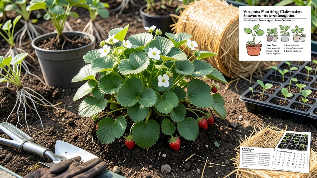 When Do You Plant Strawberries in Virginia: Exact Months by Region for Zero-Frost Success