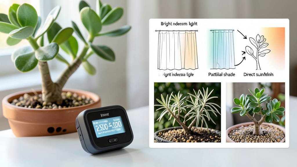 How Much Light Does a Jade Plant Need: Thriving in 3-4 Hours of Bright, Indirect Sun Daily